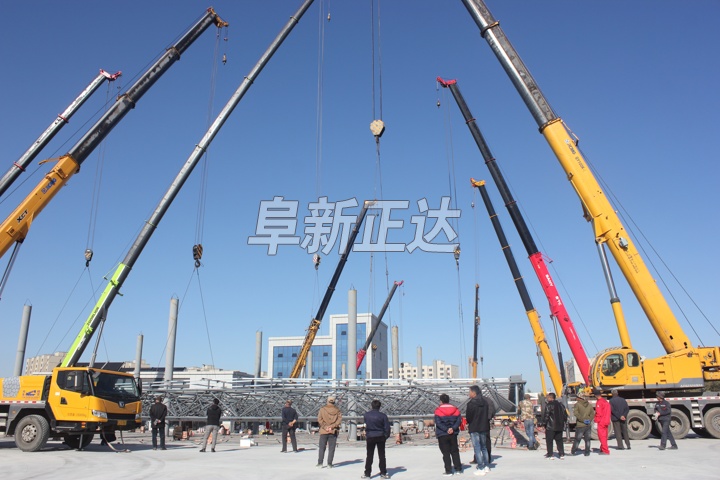 加油站钢结构网架制作安装工程