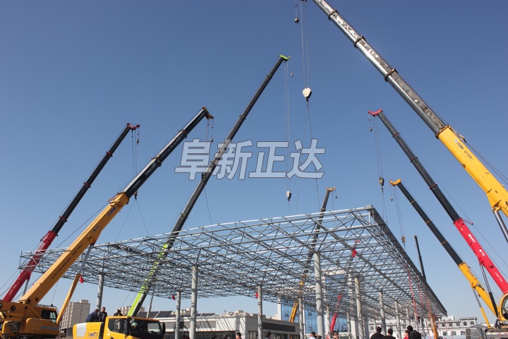 加油站钢结构网架制作安装工程